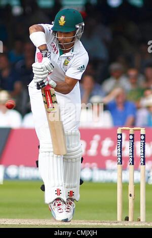 19/08/2012 di Londra, Inghilterra. Sud Africa Jean-Paul Duminy durante il terzo Investec cricket internazionale di test match tra Inghilterra e Sud Africa, ha suonato presso il Lords Cricket Ground: Credito: Mitchell Gunn Foto Stock