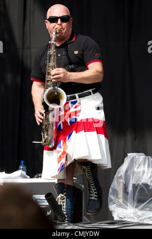 Madness esegue a V Festival Chelmsford, Agosto 19, 2012 a Chelmsford, Regno Unito Foto Stock