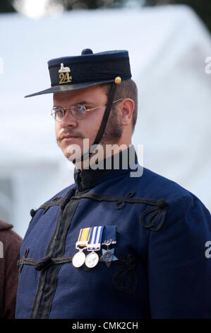 20 agosto 2012. Llandrindod Wells, Wales, Regno Unito. I partecipanti prendono parte al primo Best vestito Costume evento durante il Festival Vittoriano settimana. Photo credit: Graham M. Lawrence/Alamy Live News. Foto Stock