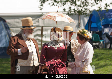 20 agosto 2012. Llandrindod Wells, Wales, Regno Unito. I partecipanti prendono parte al primo Best vestito Costume evento durante il Festival Vittoriano settimana. Photo credit: Graham M. Lawrence/Alamy Live News. Foto Stock