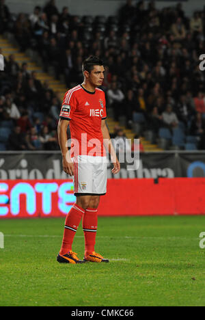 Sport Lisboa e Benfica attaccante paraguaiano Oscar Cardozo durante un portoghese Football League match Foto Stock