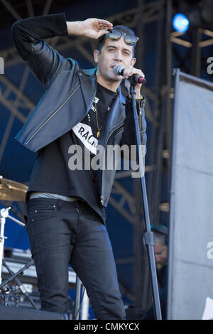 New Orleans, Louisiana, Stati Uniti d'America. 3 Novembre, 2013. Il rapper G-EAZY (aka GERALD EARL GILLUM) esegue a 2013 Musica Voodoo e Arts Festival di New Orleans, Louisiana © Daniel DeSlover/ZUMAPRESS.com/Alamy Live News Foto Stock