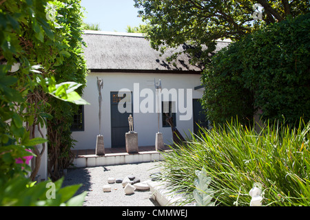 Grande Provence Manor House courtyard , Franschhoek - Africa del Sud Foto Stock