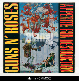 Guns N' Roses, Appetite for Destruction copertina album Foto Stock