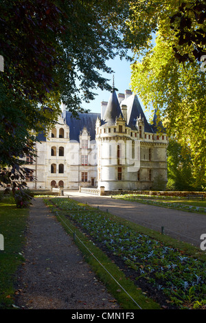 Azay-le-Rideau castle Foto Stock