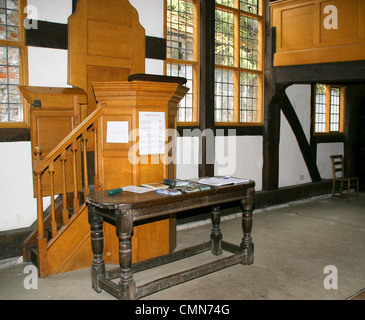 Vecchia Cappella del Battista. 1623 interior Tewkesbury Gloucestershire England Regno Unito Foto Stock