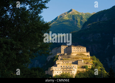 Italia Valle d'Aosta Bard Fort Foto Stock