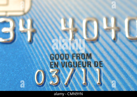 Close-up business chip card Foto Stock