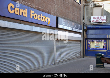 Parzializzato Town Center, Consett, County Durham, England, Regno Unito Foto Stock