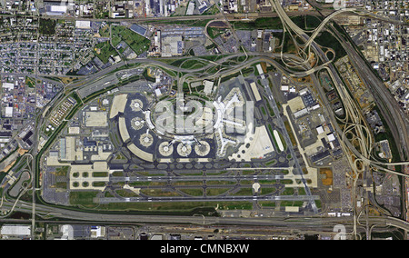 Mappa foto aeree di Newark International Airport ERW New Jersey Foto Stock