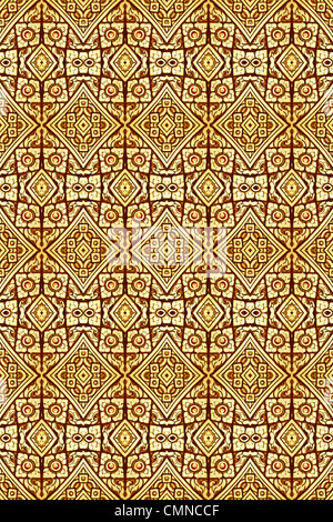 Vintage stile tradizionale Thai pittura sul tempio. Foto Stock