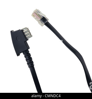 I patch cord con connettori Foto Stock