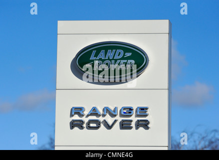 Land Rover e Range Rover loghi. Foto Stock