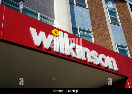 Wilkinson shop logo di segno Foto Stock