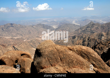 Egitto scenario desertico nella penisola del Sinai Foto Stock