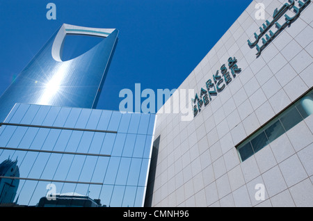 Asia Arabia Saudita Riyadh l'architettura Kingdom Tower Foto Stock