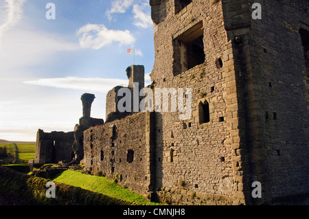 Middleham Castle tra Wensleydale e Coverdale North Yorkshire Foto Stock