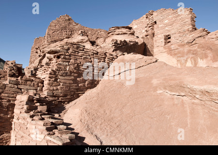 Native American rovine di Wupatki National Monument si trova nel centro-nord Arizona, vicino a Flagstaff. Foto Stock