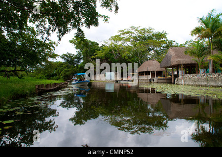 New River in Orange Walk distretto, Belize Foto Stock