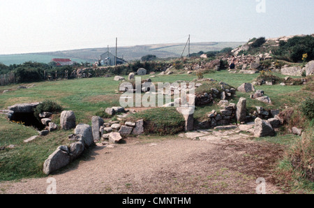 Carn Euny Borgo Antico Foto Stock