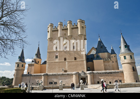 Castello di Segovia Foto Stock