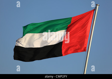 Bandiera degli Emirati Arabi Uniti Foto Stock