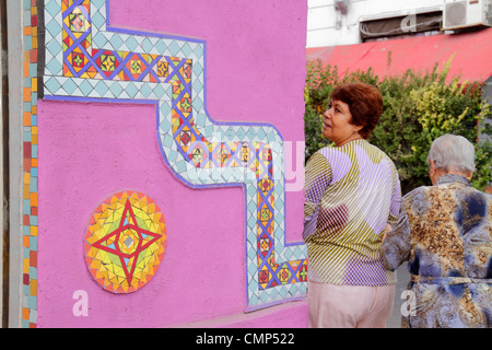 Santiago Cile, Barrio Patronato, quartiere degli immigrati, Antonia Lopez de bello, Rincon Arabesco, Arabo, ristorante etnico, ristoranti, cibo, mangiare, mangiare fuori, M Foto Stock