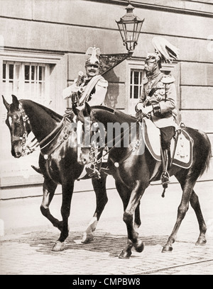 King George V e il Kaiser Guglielmo II Foto Stock