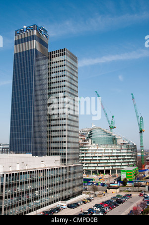 Edificio di CIS a fianco della nuova sede per la Cooperativa Gruppo, il primo edificio in 20 acri di noma di sviluppo. Foto Stock