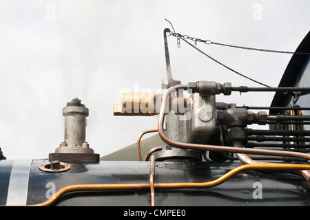 Locomotiva a vapore sul Welsh Highland Railway Foto Stock