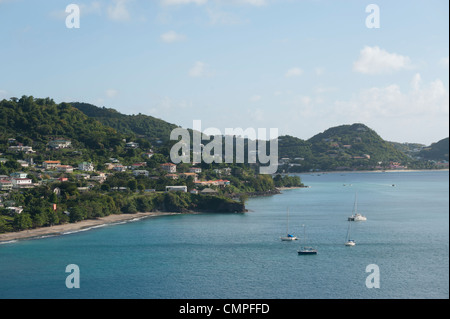 Il litorale di Grenada, il Mar dei Caraibi Foto Stock