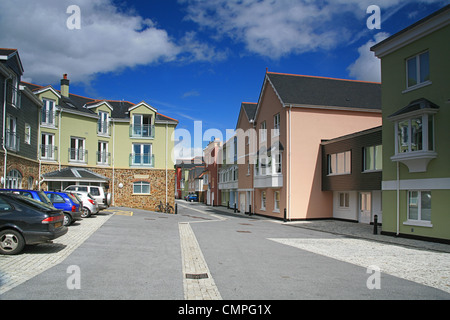 Luxury riverside appartamenti del Dart Marina in Dartmouth, Devon, Inghilterra, Regno Unito Foto Stock