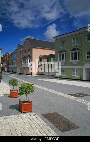 Luxury riverside appartamenti del Dart Marina in Dartmouth, Devon, Inghilterra, Regno Unito Foto Stock