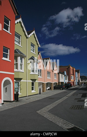 Luxury riverside appartamenti del Dart Marina in Dartmouth, Devon, Inghilterra, Regno Unito Foto Stock