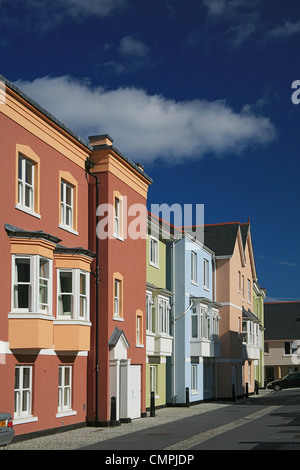 Luxury riverside appartamenti del Dart Marina in Dartmouth, Devon, Inghilterra, Regno Unito Foto Stock