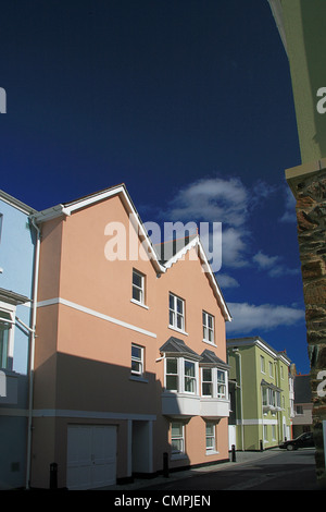 Luxury riverside appartamenti del Dart Marina in Dartmouth, Devon, Inghilterra, Regno Unito Foto Stock