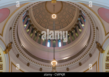 Massimale della rotunda in Washington State Capitol Building in Olympia Foto Stock