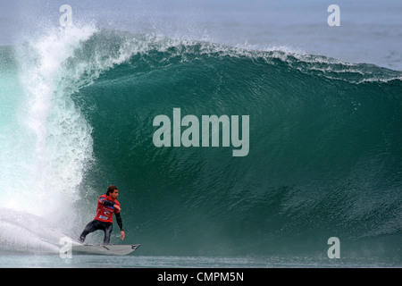 Australian surfer Dean Morrison competere nel 2007 Rip Curl ricerca svoltasi a El gringo. Arica, Tarapaca, Cile, Sud America Foto Stock