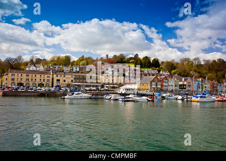 Luxury riverside appartamenti del Dart Marina Hotel a Dartmouth, Devon, Inghilterra, Regno Unito Foto Stock