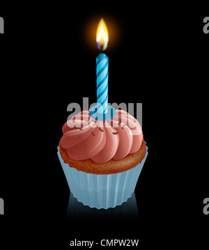 Muffin con candele, torta di compleanno, undicesimo compleanno Foto stock -  Alamy