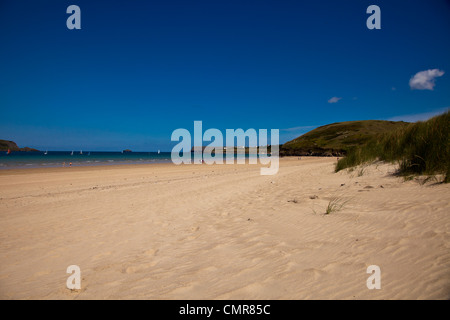 La spiaggia di roccia,cornwall,l'Inghilterra,uk. Foto Stock