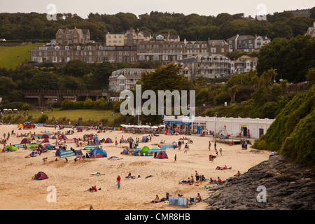 Spiaggia di porthminster,St ives,cornwall,l'Inghilterra,uk. Foto Stock