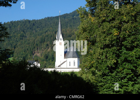 Chiesa parrocchiale San Leonardo di Kreuth a Tegernsee. Foto Stock