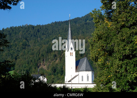 Chiesa parrocchiale San Leonardo di Kreuth a Tegernsee. Foto Stock