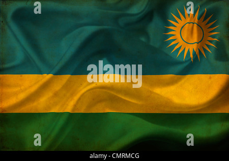Ruanda sventola bandiera Foto Stock