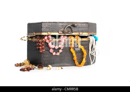 Torace Vintage con jewelery Foto Stock