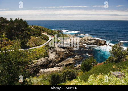 Carnel California con scenic fronte mare e le scogliere Foto Stock