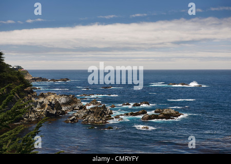 Carnel California con scenic fronte mare e le scogliere Foto Stock