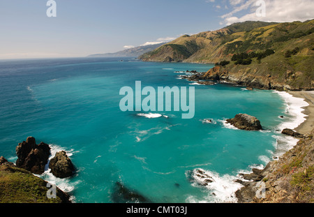 Carnel California con scenic fronte mare e le scogliere Foto Stock