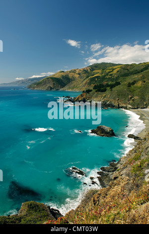 Carnel California con scenic fronte mare e le scogliere con bay, pittoresco Foto Stock